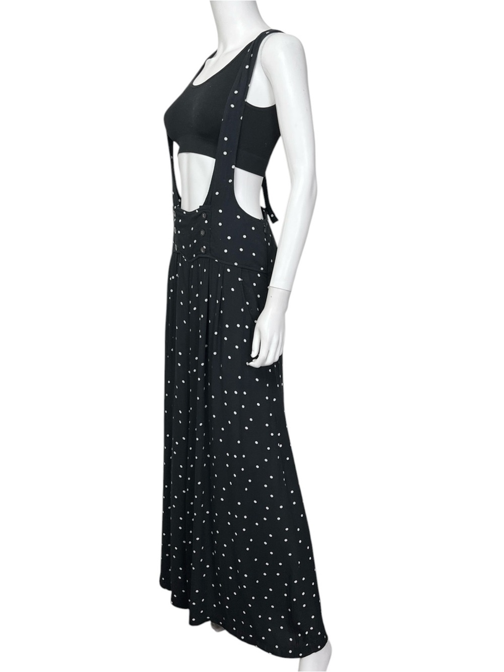 Free People Keep It Jumpin’ Jumper in Black Polka Dot - sz 6 - Picture 7 of 13